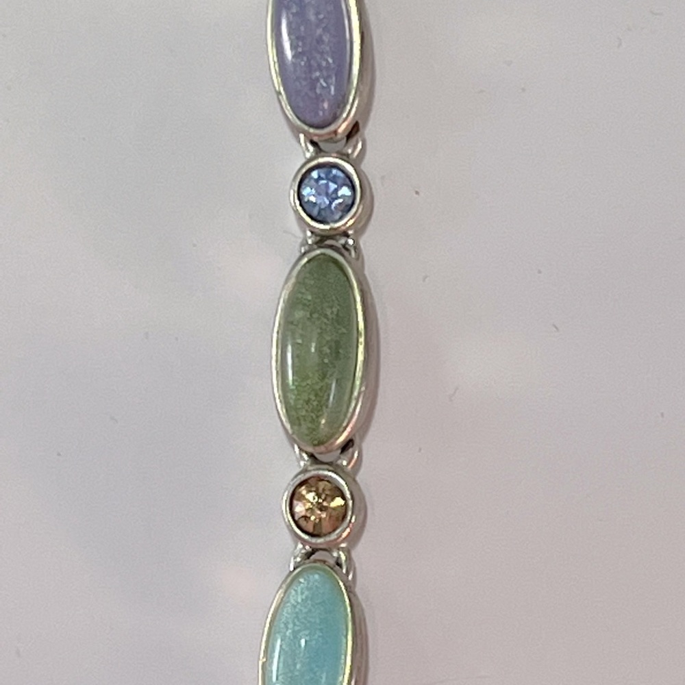 Bracelet multi colored stones and gold